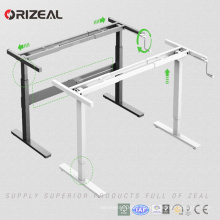 Escritorio ajustable manual de Orizeal, escritorio ajustable en altura manual, escritorio manual (OZ-ODKS056Z)